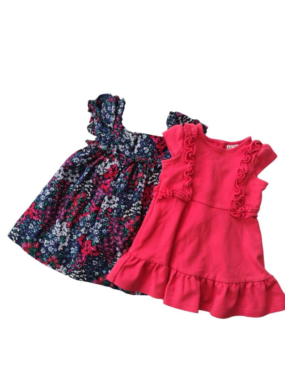 Janie and Jack Baby Girl Dresses 12-18M Set of 2 Cotton Blend Summer Sundresses - Picture 11 of 11